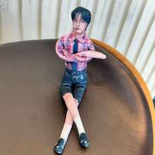 30cm Zettai Ryouiki Posable Doll With Full Body Skeleton, Fully Articulated Limbs, Suitable For Decoration, Crafting, Parties, Birthdays, Gifts And More - Multicolor - View 2