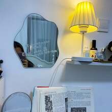 Chic Full-Length Floor Mirror With Stand - Perfect For Bedroom & Bathroom, Glass Surface, No Power Needed - Silver - View 5