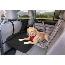Kurgo Backseat Reversable Dog Bridge Car Seat Extender - Negro/Hampton Sand - Ver 8