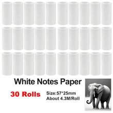 Giấy in nhiệt mini không keo, giấy in ảnh mini Notebuddy dùng để thay thế mực in cho máy ảnh lấy liền và ghi chú học tập, ảnh, DIY, sổ lưu niệm, 57x25mm, màu trắng - Xem 13