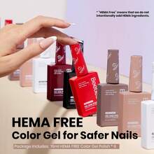 Beetles 15ML 6 Colors  HEMA-Free Pastel Gel Polish - Fairy Tale Dream, Pastel Yellow Pink Blue Purple, Colorful Bottle, Soak Off UV LED Manicure - 15ML 6Colors Hema Free Soft Classics - 查看 2