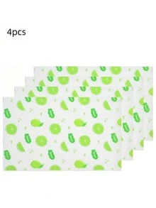 1/4/8pcs Waterproof Refrigerator Mats - Moisture-Proof, Anti-Slip, Washable, Reusable. Made Of EVA Material With A Novel Lemon Pattern. Suitable For Refrigerator And Kitchen Decor. Can Also Be Used As Refrigerator Mats, Drawer Liners, Shelf Liners, Table Covers, Shoe Cabinet Liners, And Cabinet Liners. Valentine's Day Gift, Home Goods, Kitchen Supplies, DIY Crafts - Multicolor - View 14