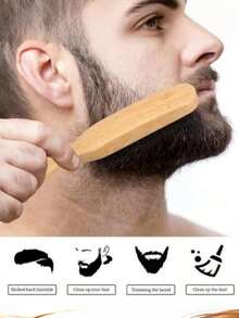 Bàn chải tóc cán tre tùy chỉnh, lông heo rừng, bàn chải tóc unisex, lược tạo kiểu râu cho nam, bàn chải râu lông heo rừng, lược chăm sóc râu cho nam, bàn chải làm sạch đa chức năng, bàn chải chải chuốt tóc. - Nhiều màu - Xem 5