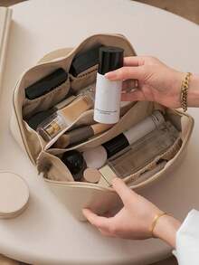 1pc Large Capacity Travel Makeup Bag - Multi-Function Bathing Set - Waterproof Cosmetic Bag - Women's Portable Storage Pouch - Makeup Bag - Makeup Storage Box - Makeup Storage Container - Makeup Storage Box - Best Gift For Family Or Girlfriend - Multicolor - View 2