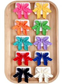 Betykuku 10 Pairs Colorful Floral Stud Earrings Set, Vacation & Casual - flowers - View 3