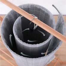 1 chiếc giá phơi quần áo xoắn ốc bằng thép không gỉ, móc treo ga trải giường tròn tối giản tiết kiệm không gian. - Nhiều màu - Xem 2