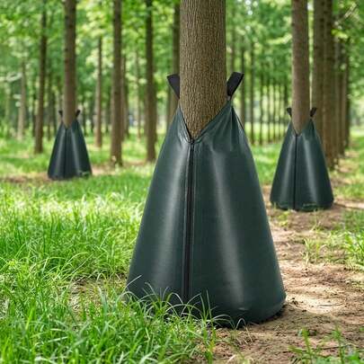 6 Pack Tree Watering Bags 20 Gallon Slow Release Irrigation Bag For Newly Planted Trees Deep Root Watering With Zipper Handles Fits 1 To 8 Inch Trunk