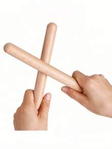 1-32 Pcs Of Classical Wooden Percussion Instruments, 8-Inch Rhythm Natural Hardwood Sticks, Musical Instruments, Musical Instruments, Otamatone, Silicone Finger Sleeves, Clapper Sticks - Multicolor - View 3