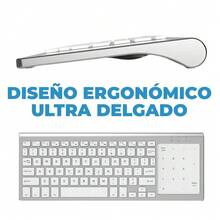 Teclado Inalámbrico Bluetooth con Touchpad numérico Integrado - Negro - Ver 8