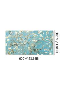 Extended Game Mouse Pad, XL Large Keyboard Mouse Pad, With Stitched Edges, Durable Non-Slip Rubber Base Mouse Pad, Suitable For Home Office Work, Van Gogh Almond Mouse Pad, Oil Painting Mouse Pad-Large Non-Slip Flower Table Pad For Office Decoration, PC, Notebook Computer - View 16