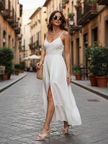 Women's Slim Heel Open Toe One-Strap Sandals, New Summer Dress Shoes High Heels - Pink - View 6