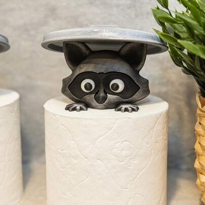 1 cái đầu cuộn giấy vệ sinh ngộ nghĩnh – Đồ trang trí phòng tắm hài hước, quà tặng độc đáo – Phụ kiện phòng tắm lạ mắt cho nhà, văn phòng hoặc phòng tắm khách – Hình gấu trúc tinh nghịch, kệ đựng đồ phòng tắm hình gấu trúc, trang trí sáng tạo, dễ lắp đặt, dụng cụ tháo lắp nhanh, đồ trang trí phòng tắm chủ đề gấu trúc.
