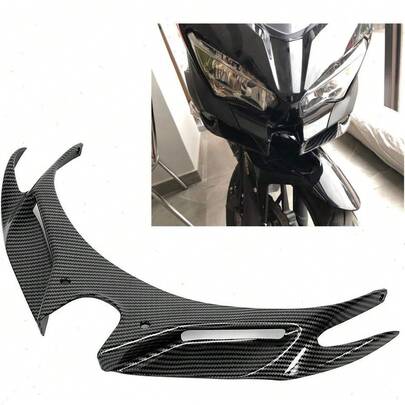 Carbon Fiber Motorcycle Front Windshield Wing, Suitable For Nmax155, Ninja250 300, GSX250R, 250SR, Enhances Airflow Performance