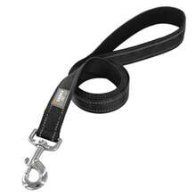 Dog Leash 6 FT Padded Handle Nylon Reflective Dogs Leashes for Medium Dogs Black - Reflector negro - Ver 3