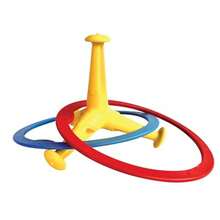 Hape Juego de Lanzamiento de Anillos Actividad de Precisión para Niños Ideal para Exteriores - Multicolor - Ver 4