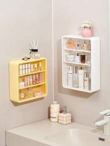 盲盒展示柜，壁挂式展示柜，透明展示架，防尘储物展示盒，壁挂式设计，无需钻孔 - 彩色 - 查看 3