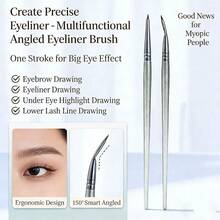 Bộ 5 cọ trang điểm dành cho người mới bắt đầu: cọ kẻ mắt vát, cọ che khuyết điểm mảnh, cọ tạo nếp gấp mí mắt, cọ kẻ lông mày vát, cọ tạo khối mũi. - Nhiều màu - Xem 7