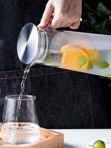 1pc Acrylic Juice Pitcher, High Wear-Resistant Tea/Beverage Dispenser - Multicolor - View 6