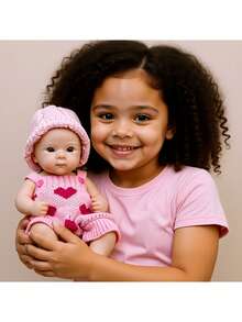 Muñeca bebé de silicona suave hecha a mano de 13 pulgadas, anatómicamente precisa, adecuada como regalo de cumpleaños para niños - Bettie de silicona - Ver 5