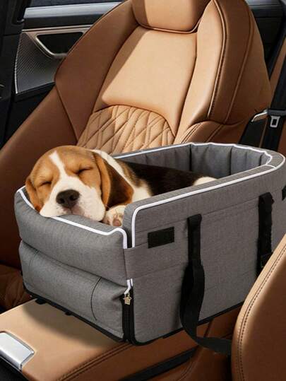 宠物车载猫狗床汽车中央扶手箱包猫床汽车垫座椅宠物旅行手提袋