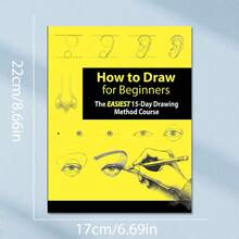 1本，20页初学者绘画本，最简单的15天绘画速成课程（不含笔） - 單件 - 查看 2
