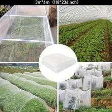 Cubierta multifuncional para plantas de jardín al aire libre - Mosquitera, red para pájaros, red para patio - Duradera y transpirable - Multicolor - Ver 16