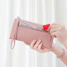 Fashion Men's Long Slim Zipper Wallet Handbag Card Holder Coin Purse, Korean Style - Multicolor - View 5