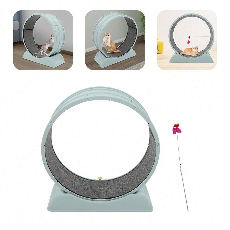 Cat Exercise Wheel Cat Running Wheel Running Wheel For Cats - Blue - View 1