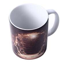 Taza de café de cerámica con patrón de estantería 3D, taza de té resistente al calor con asa redondeada, multifuncional para el hogar, dormitorio y oficina - Menos de 0,5 l - Ver 6
