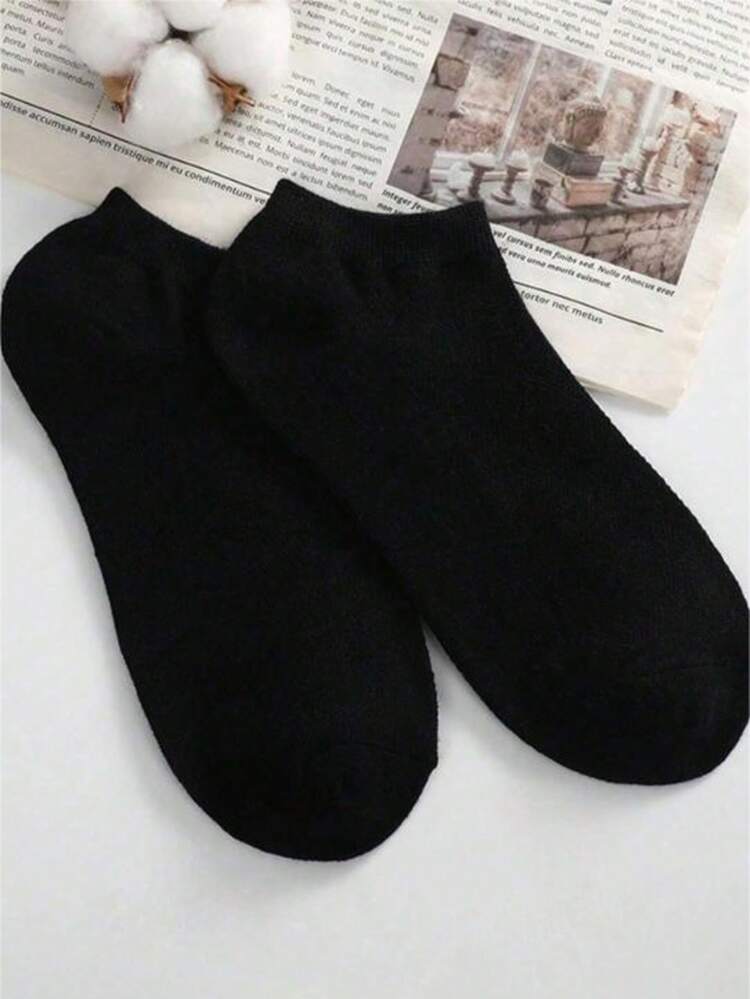 30 Pairs/60 Pieces, Black, White, And Gray Solid Color - Multicolor - View 3