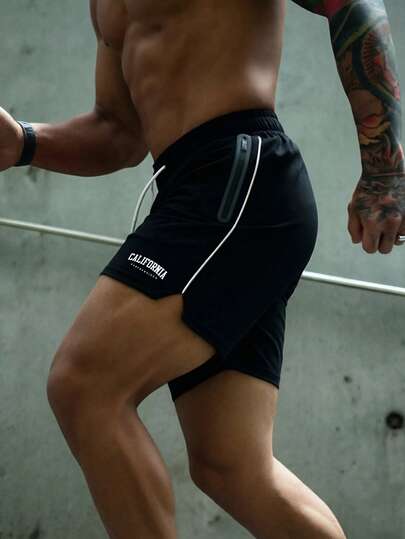 Quần short thể thao ngoài trời nam, nhanh khô, thoáng khí, thích hợp cho mùa hè.