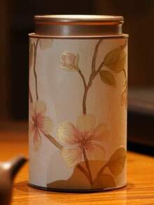 1 pièce 500ml/100ml Récipient de cuisine & garde-manger pour le thé, les grains de café, le sucre et les noix, boîte à thé en métal, joint hermétique, fond et couvercle en porcelaine émaillée, cadeau de fête et usage quotidien - Multicolore - Voir 23