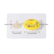 Bộ 5 món: 4 miếng bọt biển rửa chén hình bánh donut + 1 đế hút chân không, bọt biển rửa chén, bàn chải cọ nồi, miếng bọt biển vệ sinh nhà bếp đa năng, miếng lau chùi, thích hợp cho bồn rửa, mặt bàn, bếp, nồi chảo, dụng cụ vệ sinh, đồ dùng Giáng sinh - Nhiều màu - Xem 5