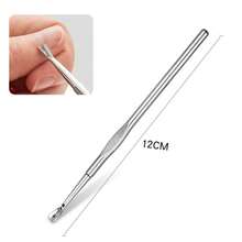 Stainless Steel Cuticle Remover Tool, Surgical Grade Nail Care Pedicure Manicure Cleaner Trimmer - Multicolor - View 5