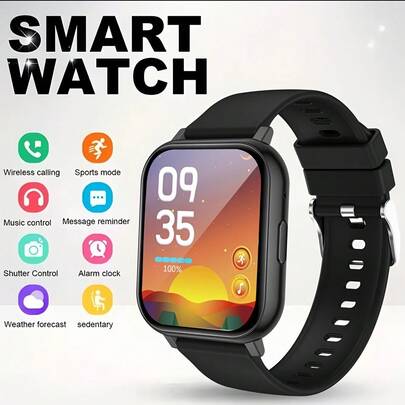 ERUN 男女通用新款智能手表 - 无线通话/短信、多种运动模式、远程拍照、健身追踪、兼容和安卓系统、USB充电、智能连接、时尚设计、清晰显示屏，是理想的礼物之选。