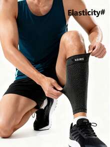 AOLIKES 1pc Breathable Compression Elastic Sports Leg Sleeve For Basketball, Cycling, Fitness, Hiking, Soccer - Multicolor - View 8