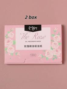 Rose Scented Oil Blotting Paper 100 Sheets… - Pink - View 10