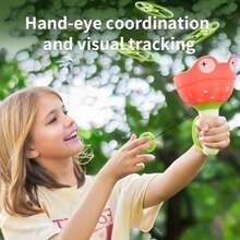 Flying Disc Launcher Toy 2 Packs Manual Capture Catching Disk Game Outdoor Toys for Ages 4-8 Outside Yard and Lawn Family Games for Toddlers 3-5 Birthday Gifts for Girls and Boys - como en la foto - Ver 5