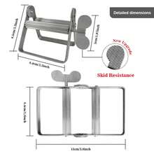 金属牙膏挤压器滚轮，牙膏管挤压器支架（铝合金） - 适用于艺术家、美发沙龙、画家等。 - 銀色 - 查看 5