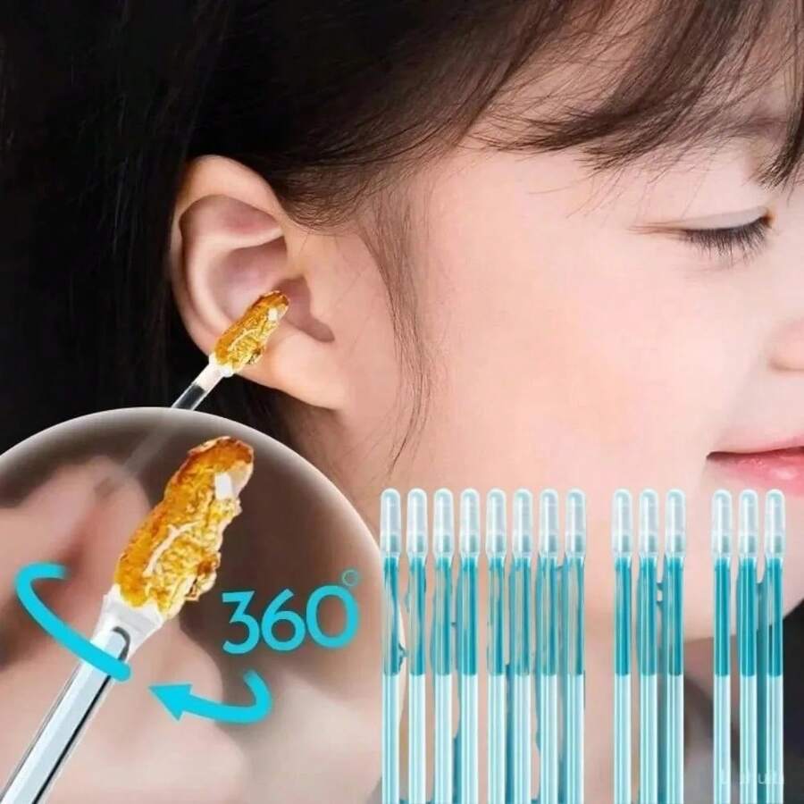 Sticky Ear Digger Ear Digging Tool Ear Wax Cleaning Special Not Hurt Ear Digging Spoon Ear Digging Cotton Swabs - 24pc - View 1