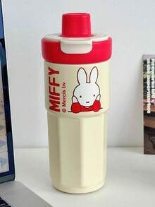 1个MIFFY 550毫升大容量保温杯，可爱女孩便携办公杯，316不锈钢防漏户外车载杯，学生吸管杯，双层壁茶漏杯 - 彩色 - 查看 5