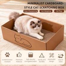 Cama y poste rascador para gatos 2 en 1, desmontable y reemplazable, sencillo y fácil de limpiar, resistente a los arañazos - Unitalla - Ver 3