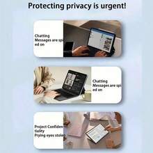 BOLLYMORE Shockproof Tempered Glass Privacy Screen Protector 1pc Compatible With Ipad Mini 7/4/5/6 10/11 Pro 11/13 2024 New Models Smooth And Fine Texture Tablet Screen Protector Tablet Accessories Waterproof Anti-Fall Anti-Scratch Anti-Fingerprint Full Coverage Birthday Gift - Privacy Glass - View 6