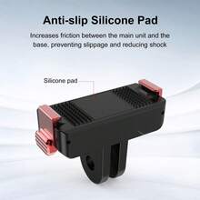 Dành cho Osmo Action 6 / Nano PULUZ Đế gắn từ tính hai càng bằng nhựa, tháo nhanh (Màu đen) - Xem 6