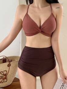 Women Tankinis - Red - View 7