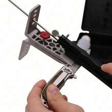 便携式专业磨刀器套装 5 件套磨刀石磨刀系统 磨刀石厨房工具家用磨刀器多功能工具 - 彩色 - 查看 6