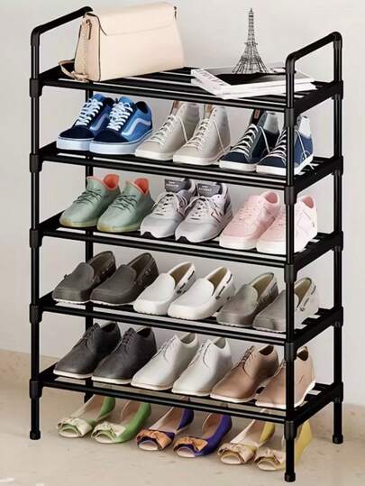 رف بوت متعدد الطبقات من 4-5 طبقات، رف بوت بسيط، رف تخزين متعدد الوظائف ذو سعة كبيرة، سهل التركيب والتفكيك، موفر للمساحة، مناسب لتخزين الأحذية والأحذية الطويلة والأصناف المتنوعة، مناسب للممرات والخزائن والمداخل والمرائب والغرف
