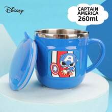 Disney 316 Stainless Steel Milk Cup With Scale, Anti-Drop Children's Breakfast Cup, Baby Milk Cup - Multicolor - View 11