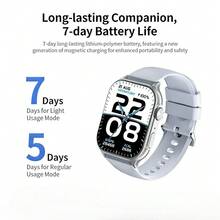Lenovo Watch Fit F101 智能手表，1.96 英寸高清方形显示屏，无线 5.4+，50 多种运动模式，日常健康监测 - 查看 6