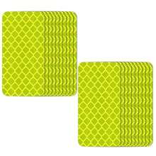 30pcs Reflective Stickers Super Reflection, Safety Reflective Tape For Car Trailer Truck Bike Motorcycle, Fluorescent Yellow-Green Outdoor Waterproof - A - View 8